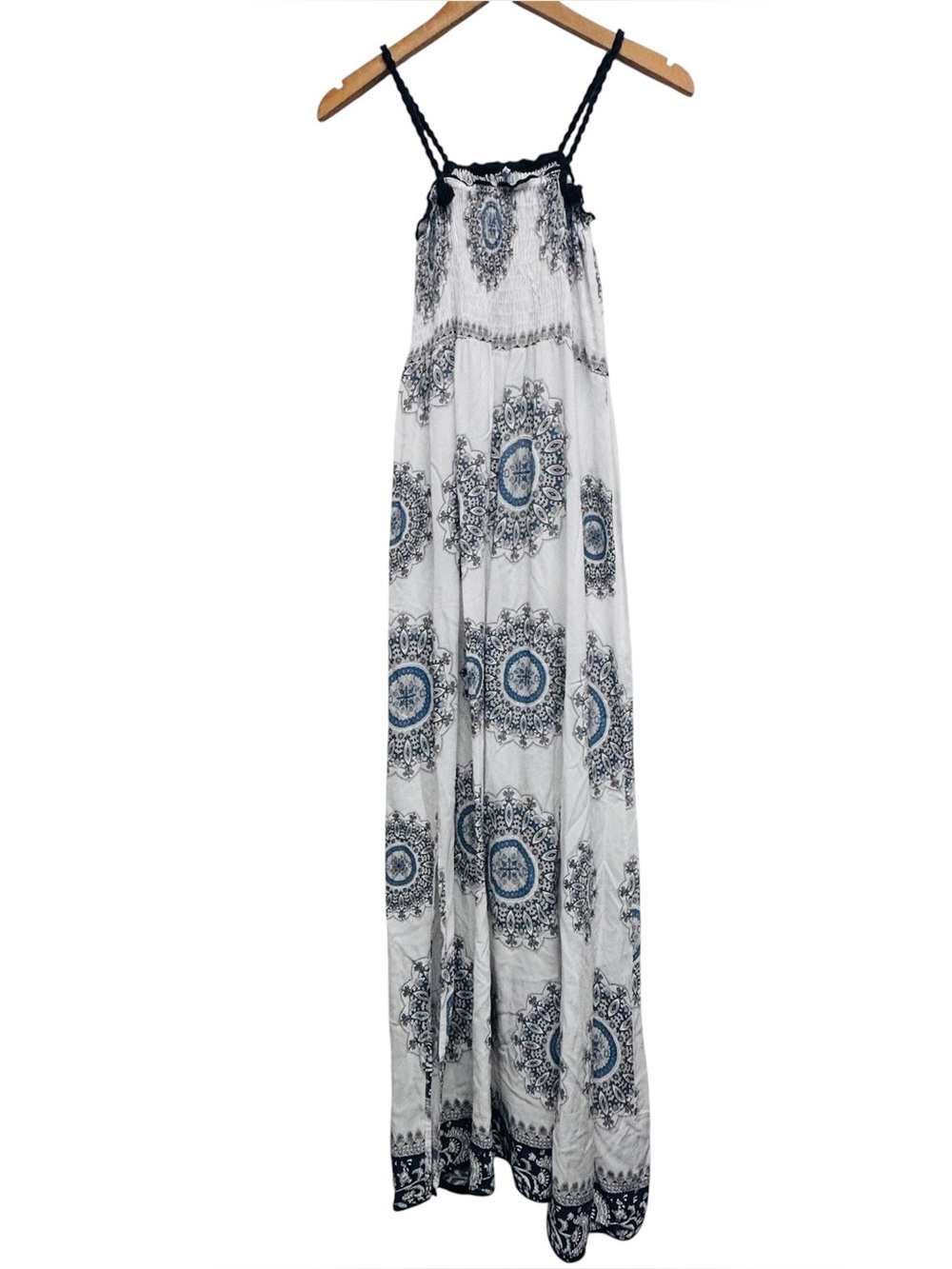 Bognar Blu Print Maxi Dress